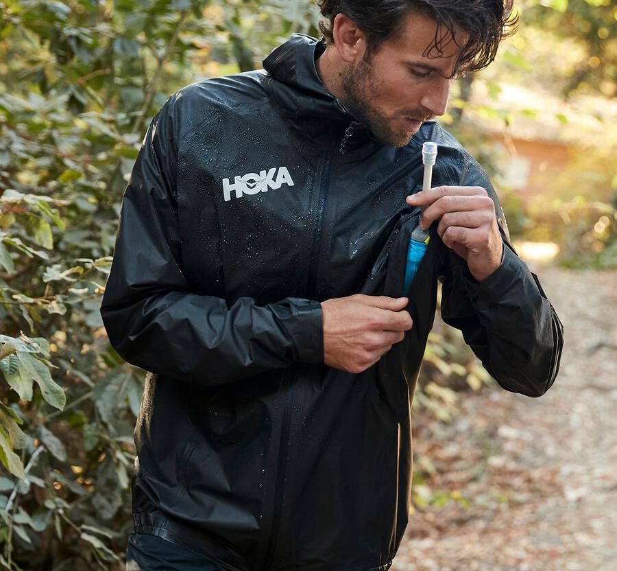 Hoka One One Gore-Tex Shakedry™ Run Jacka Herr - Svarta - XWUEA-2560